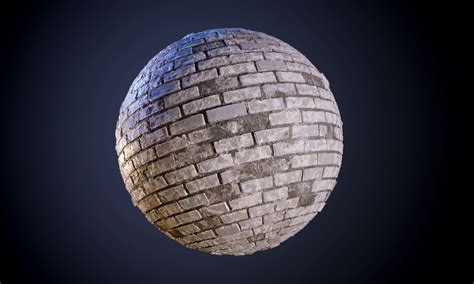Brick Wall Painted White Seamless Pbr Texture 3d