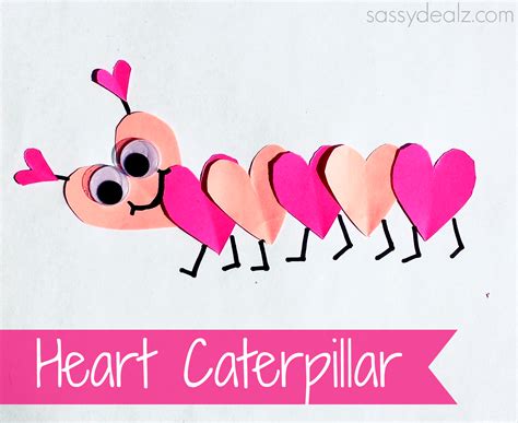 Valentines Day Heart Shaped Animal Crafts For Kids