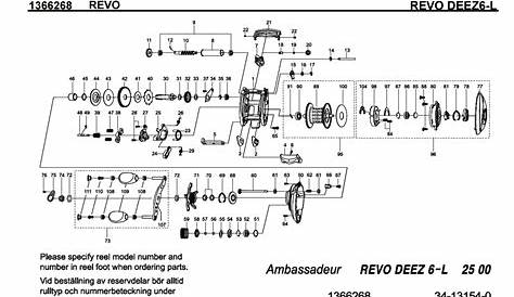 abu garcia revo deez 6 schematics | most complete fishing reels schematics