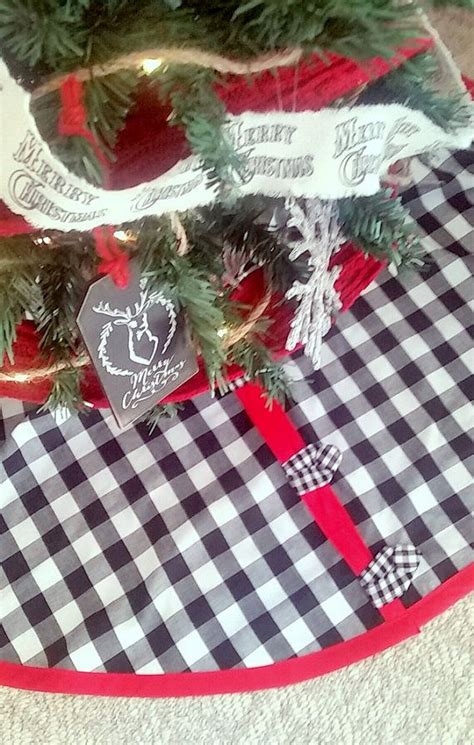 Buffalo Check Christmas Tree Skirt Select Your Size Etsy Christmas