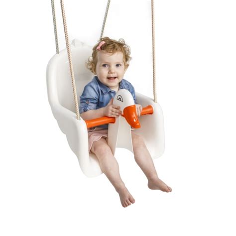 Paradiso Toys Baby Swing Seat Swan Whiteorange Twm