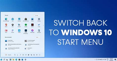 Terugschakelen Naar Het Startmenu Van Windows 10 In Windows 11