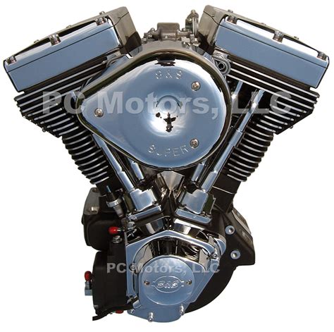 131 Ci Black And Chrome Finish Engine Motor Evo Harley Sands Cycle Ultima