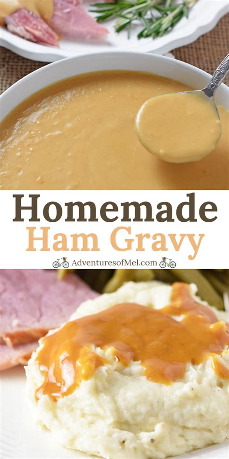Homemade Ham Gravy Made With Leftover Ham Drippings And Cream
