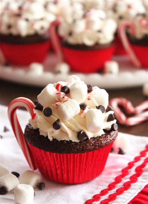 From cheery cupcakes to classic puddings, see the confections that'll have guests coming back for seconds. Hot Cocoa Chocolate Cupcake - Christmas Party Dessert Food ...