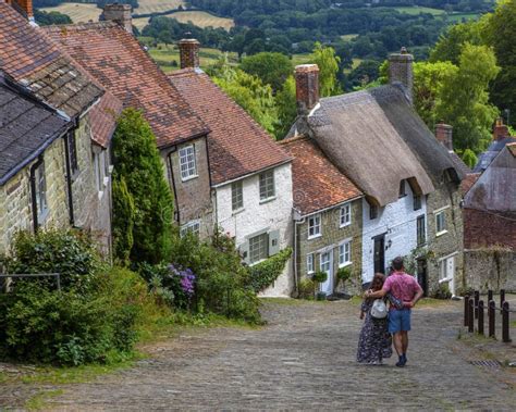 Gold Hill In Shaftesbury In Dorset Uk Editorial Stock Image Image Of