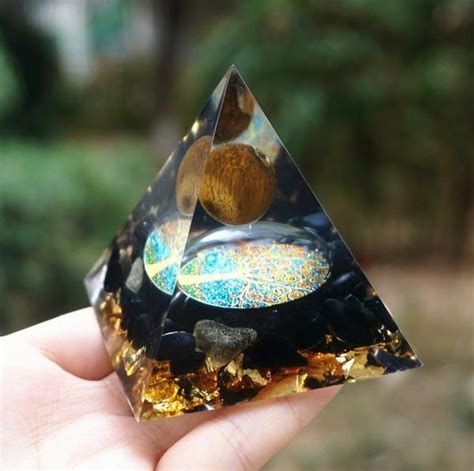 Zenup Tree Of Life Tiger Eye Sphere Obsidian Orgone Pyramid Zenup