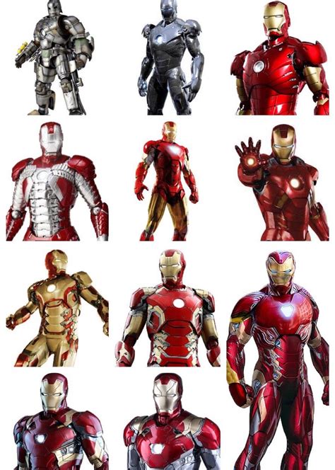 All Main Iron Man Suits 2008 2018 Rmarvelstudios