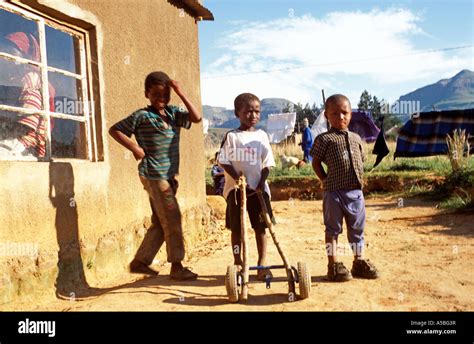 African Children Playing Outside South Africa Stock Photo Alamy