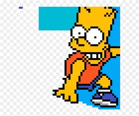 Bart Simpson Bart Simpson Pixel Art Clipart 1044326 Pikpng