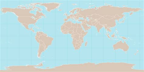 Planisphère Carte Du Monde Vierge En Couleur Carte Planisphere A