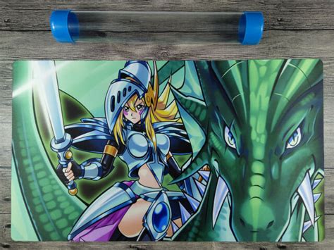 Yu Gi Oh Dark Magician Girl The Dragon Knight Custom Playmat Tcg Mat