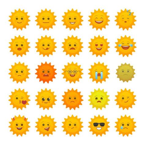 Angry Sun Character Pics Illustrations Royalty Free Vector Graphics