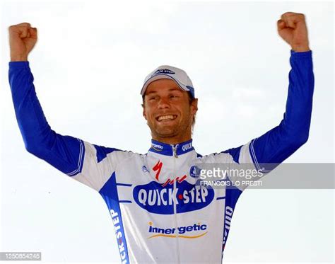 belgium s tom boonen celebrates on the podium after winning the 106th news photo getty images