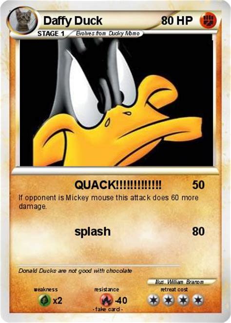 Pokémon Donald Duck 45 45 Quack My Pokemon Card