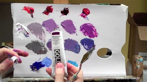 This is easy and fun colour mixing and colour. how to mix acrylic paint to get purple color | colour ...