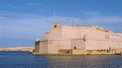 Fort St Angelo In Valletta Malta Stock Image Image Of Mediterranean