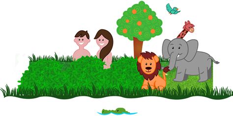 Download Creation Adam And Eve Bible Story Royalty Free Vector