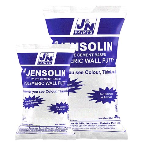 Jensolin White Cement Based Polymeric Wall Putty Sheenlac Speciality