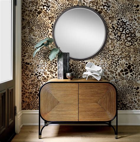 Leopard Pattern Repositionable Wallpaper Peel And Stick Etsy