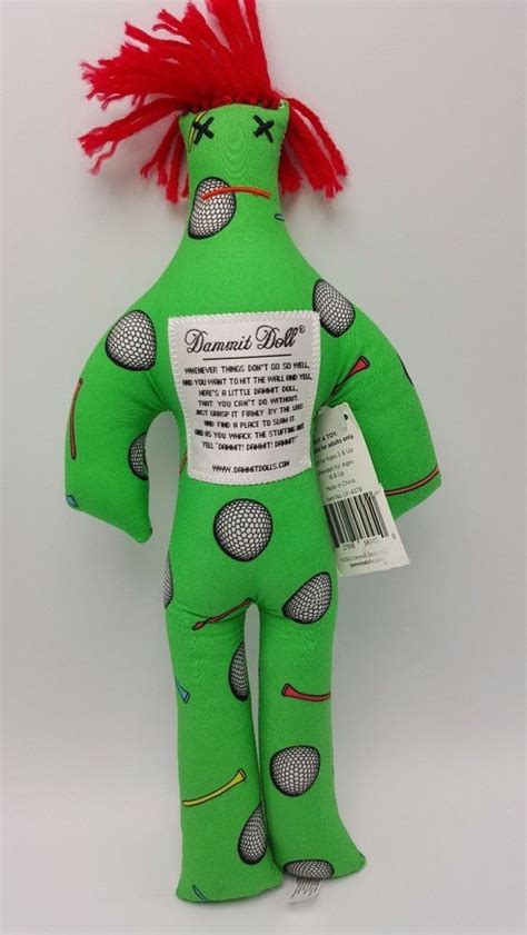 authentic golf dammit doll voodoo stress reliever gag tag novelty cloth 2012 dammit doll