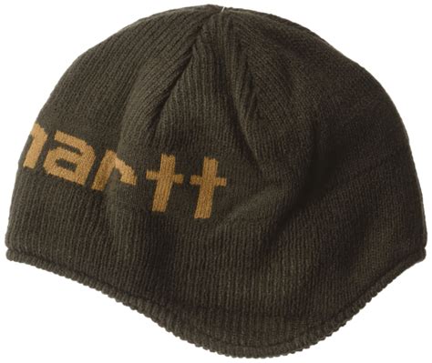 Nwt Carhartt Youth Fleece Lined Ear Flap Knit Beanie Hat Cb8912 4 To 8