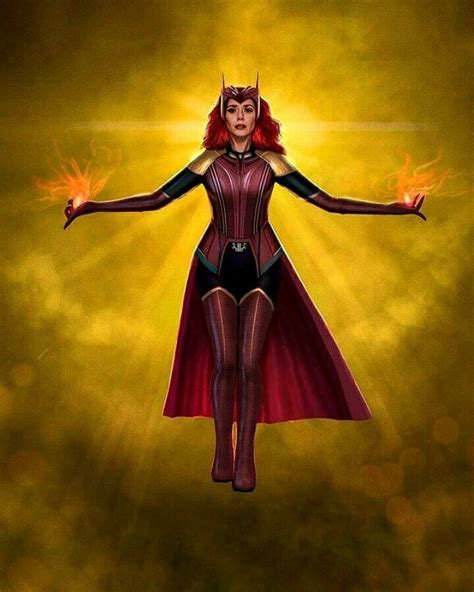 Wandavision In 2021 Scarlet Witch Marvel Scarlet Witch Costume