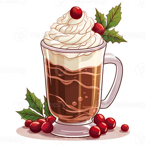 Christmas Hot Chocolate Coffee Clipart Illustration Ai Generative 31766844 Png