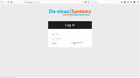 01 School Management System Login Page Youtube