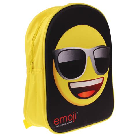 Childrens Boys Backpack Cool Emoji 3d Print School Bag Kids Back Pack