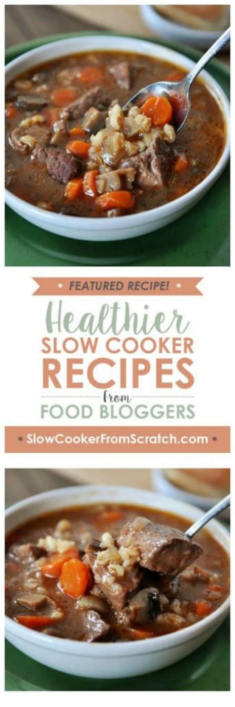 I live in idaho with my husband, 5 kids, and selection of weird farm animals. Slow Cooker Beef and Barley Soup from Mel's Kitchen Cafe ...