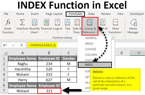 Index Function In Excel How To Use Index Function In Excel