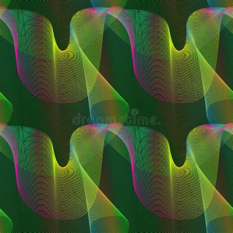 Chaotic Holographic Seamless Pattern Swatch Of Iridescent Shapes Of