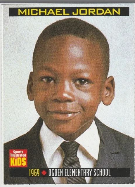 Michael Jordan Young Mj Rare Si For Kids Magazine Basketball Card