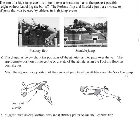 Homework And Exercises Center Of Gravity Of Athletes Physics Stack