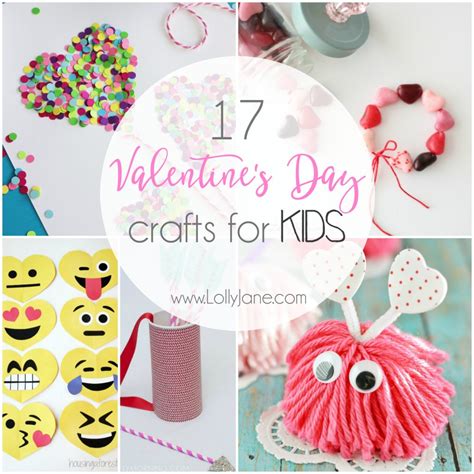 For one, it's a little random and abstract, and it's no where near as explosive and exciting as christmas. 17 Valentine's Day Crafts for Kids - Lolly Jane