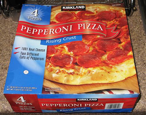 Kirkland Signature Pepperoni Pizza 4 Pack Box Costcochaser Bank2home Com
