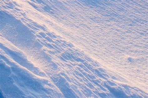 Beautiful Winter Background With Snowy Ground Natural Snow Texture