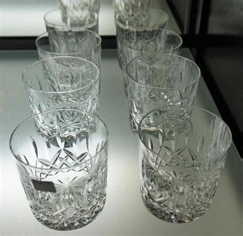 8 Waterford Lismore Old Fashioned Glasses 9oz