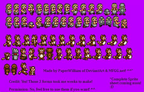 Custom Mario Sprites Sega Genesis Style Part 2 By Paperwilliam On