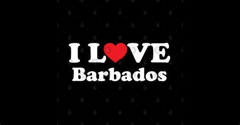 i love barbados barbados lover sticker teepublic