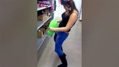Girl Wearing Thong Dancing At Walmart Youtube