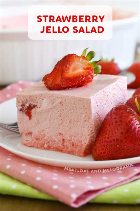The List Of 10 Strawberry Jello Salad With Cool Whip