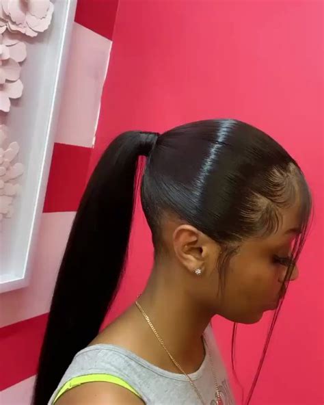 Pin By 𝐁𝐀𝐃𝐆𝐀𝐋𝐑𝐈𝐇𝐑𝐈♥ On Hair Life Video Long Ponytail Hairstyles