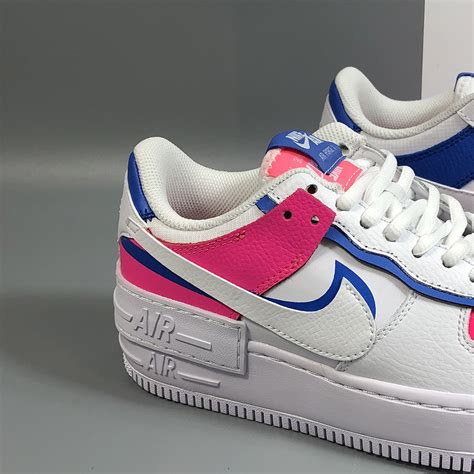 Nike air force 1 low. Nike Air Force 1 Shadow White Pink Blue For Sale - The ...