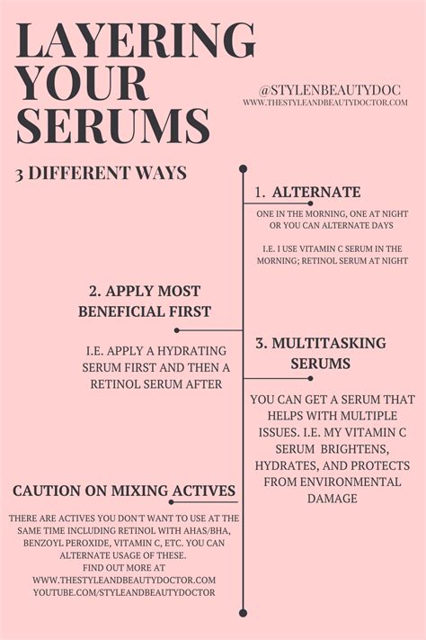How To Layer Your Serums The Style And Beauty Doctor Skin Care
