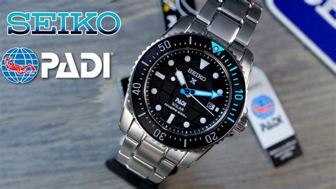 Seiko 38mm Prospex Padi Edition Solar Dive Watch With Stainless Steel