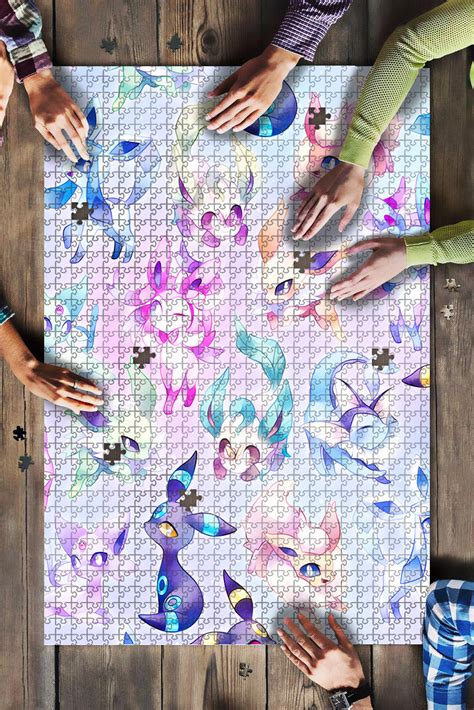 Eeveelution Pokemon Cute Jigsaw Puzzle Kids Toys In 500 Pieces 1000