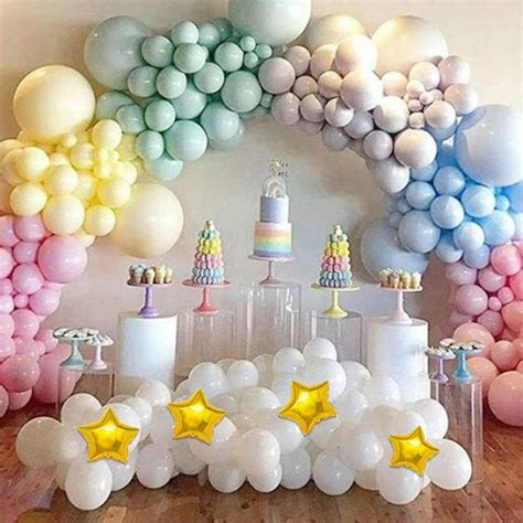 Magical Rainbow Pastel Balloons Garland Arch Kit Diy Balloon Arches