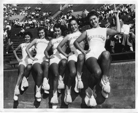 The 1956 University Of Tennessee Majorettes Alice Russell Left Binnie